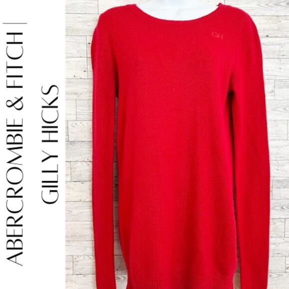 ABERCROMBIE & FITCH | GILLY HICKS Red Sweater, M - Picture 1 of 10